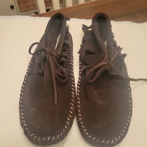 Brown Suede Moccasins
